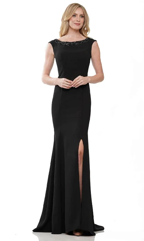 Stylish Savings Marsoni by Colors MV1247 - Beaded Cap Sleeve Evening Gown