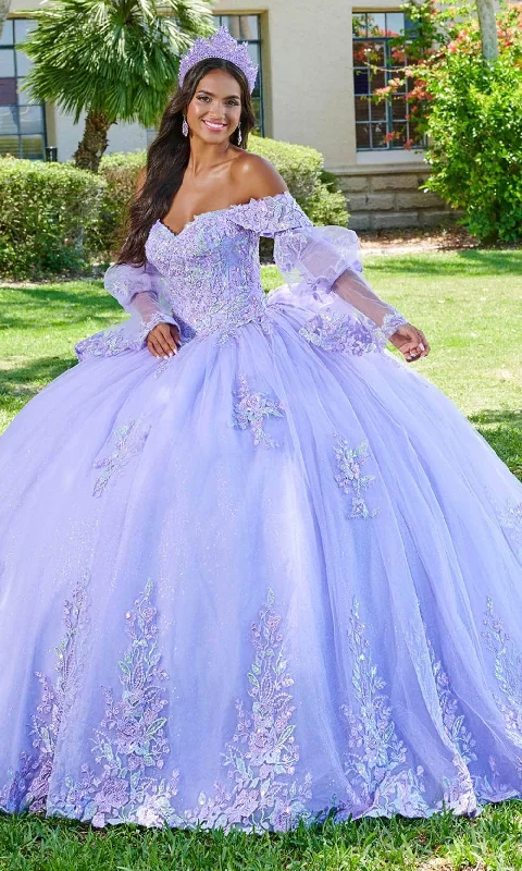 Flash Discount Quinceanera Collection 26078 - Lace Applique Off-Shoulder Ballgown