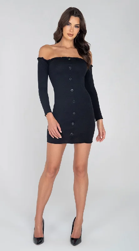 Women Wear Brands Cute As A Button Mini Dress