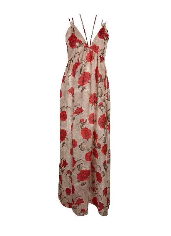 Holiday Discount 6240004 V-Neck Floral Printed Dress