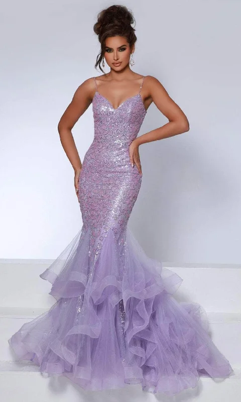 Chic Style Johnathan Kayne DKS1 - Embellished Mermaid Evening Gown