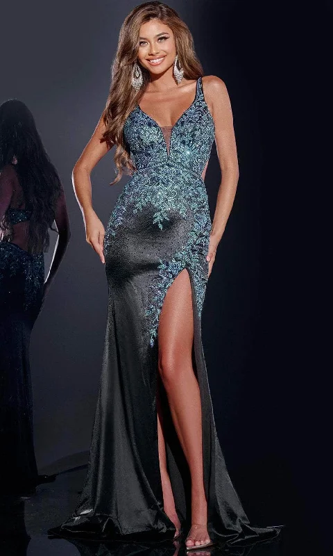 Online Boutiques Clothing Jovani 43796 - Bandeau Back Sleeveless Prom Gown