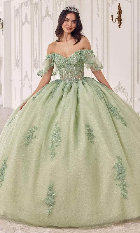 Casual Chic Ladivine 15725 - Applique Detailed Ballgown