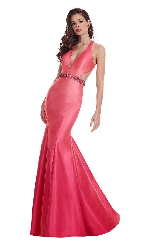 Vintage Style Clothing Sale Rachel Allan Long Halter Mermaid Prom Dress 6413