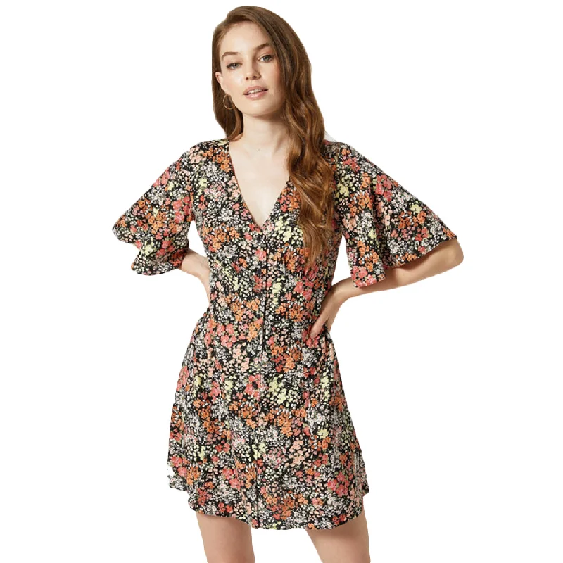 Comfort Centric Apparel Women's Floral Casual Dress,Multi