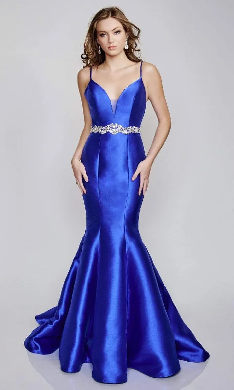 Sale Clothes Online Nina Canacci - 2318 Spaghetti Strap Mermaid Gown