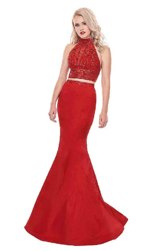 Luxury Women’s Fashion Rachel Allan Prom Long Halter Two Piece Dress 6511