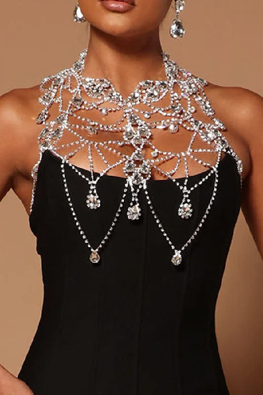 Evening Looks Luxury Rhinestone Multi-layer Fashion Necklace