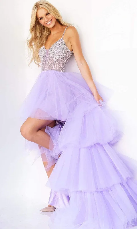 Summer Deals Jovani - 07231 Beaded High Low Tulle Gown