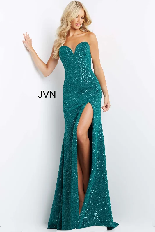 Women's Urban Fashion Jovani 08510 Strapless Tie Back Long Prom Dress