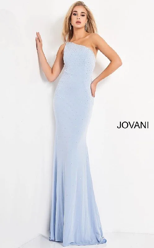 Elegant Styles Jovani 1170 Prom Long One Shoulder Beaded Dress