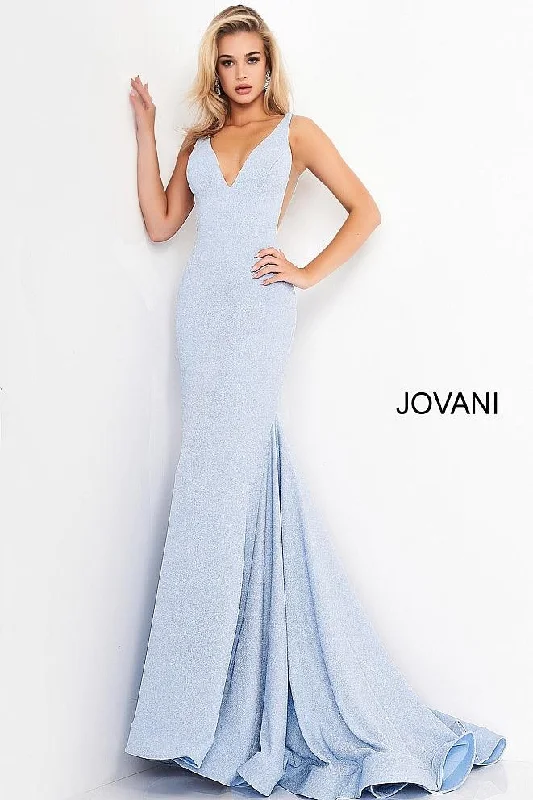 Premium Style Jovani 02132 V-Neck Long Prom Dress