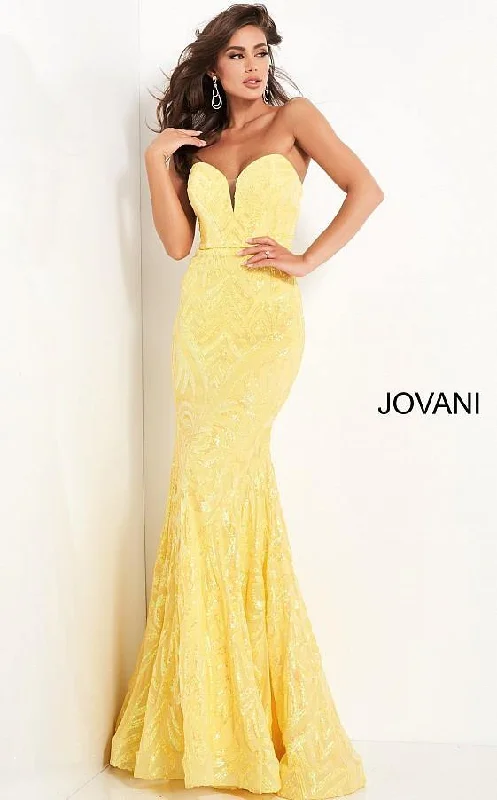 Stylish Savings Jovani 03445 Prom Strapless Long Formal Dress