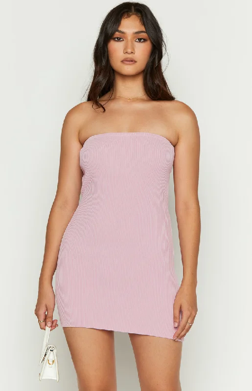 Luxury Fashion Rebecca Pink Mini Dress