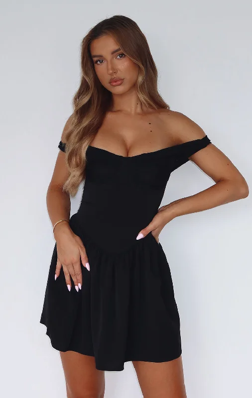 Exclusive Sale Taking So Long Mini Dress Black