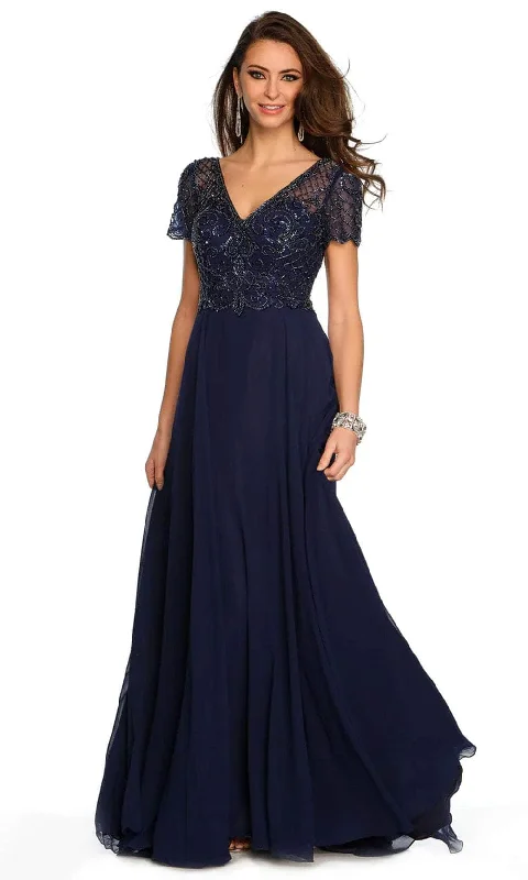 Affordable Women’s Fashion Dave & Johnny 9322 - Beaded Bodice Evening Gown