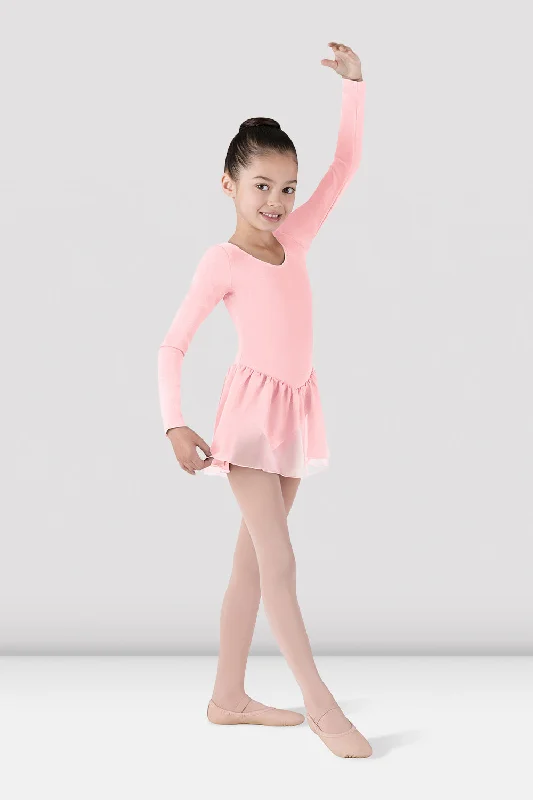 Discount Store Girls Long Sleeve Skirted Leotard