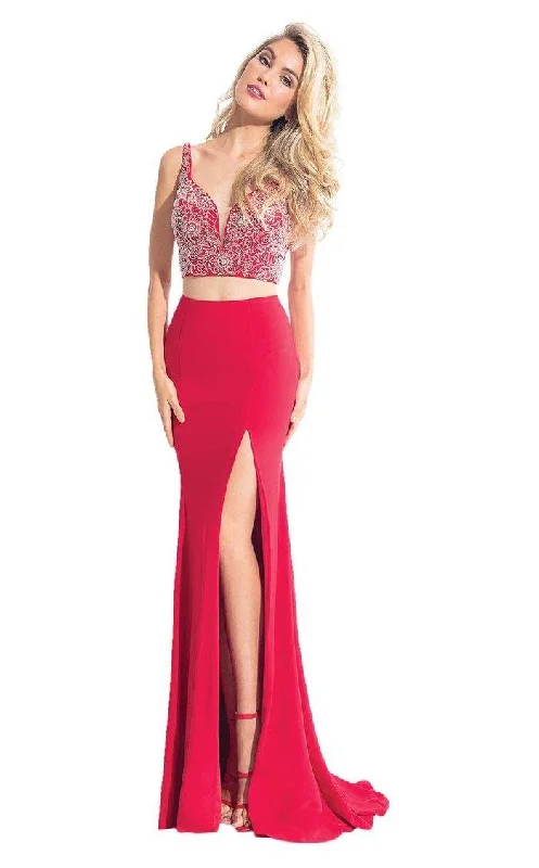 Preppy Style Rachel Allan Prom Two Piece Formal Long Dress 6100