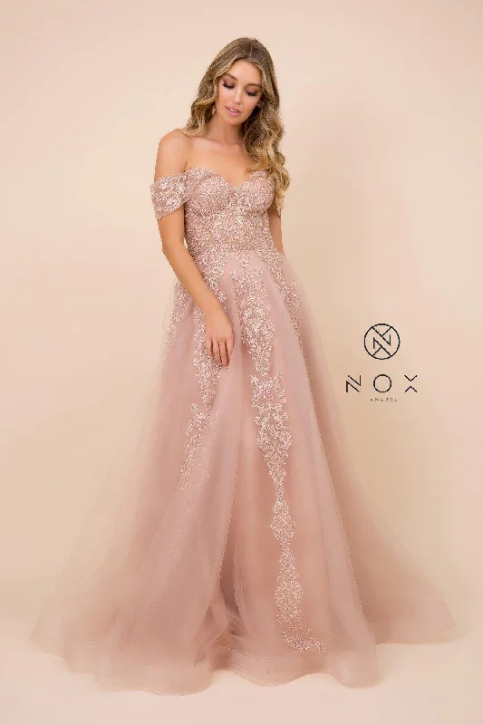 Fashionable Women’s Wardrobe Embroidered Long Prom Dress Evening Gown