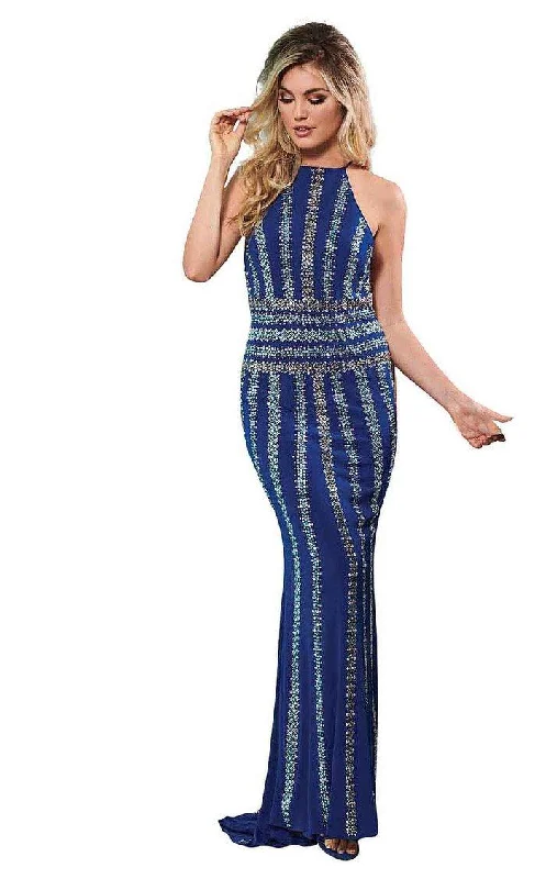 New Arrival Discount Rachel Allan Prom Long Halter Formal Dress 6575