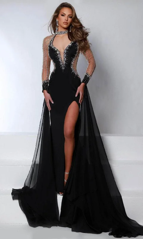 Everyday Fashion Johnathan Kayne 2955 - Jeweled High Neck Evening Gown