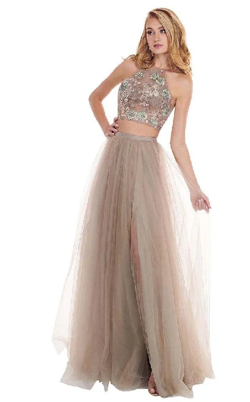 Flash Sale Clothing Rachel Allan Prom Halter Long Prom Dress 6596