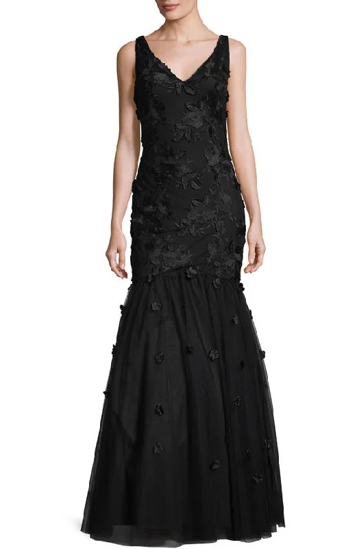 Weekend Exclusive 12 - lotus threads black floral mermaid gown