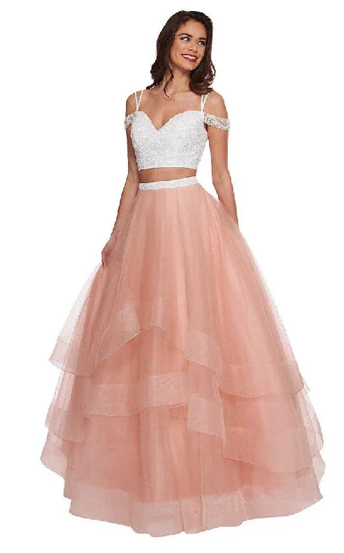 Don't Miss Out Rachel Allan Long Two Piece Prom Ball Gown 6434