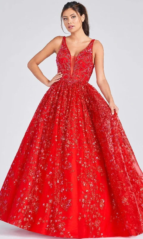 Women’s Seasonal Fashion Trends Colette for Mon Cheri CL12237 - Sequins Rhinestone Tulle Ball Gown