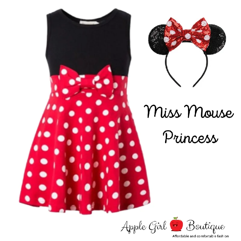 Seasonal Women’s Fashion Trends Miss Mouse Princess Dress and Ears for Girls