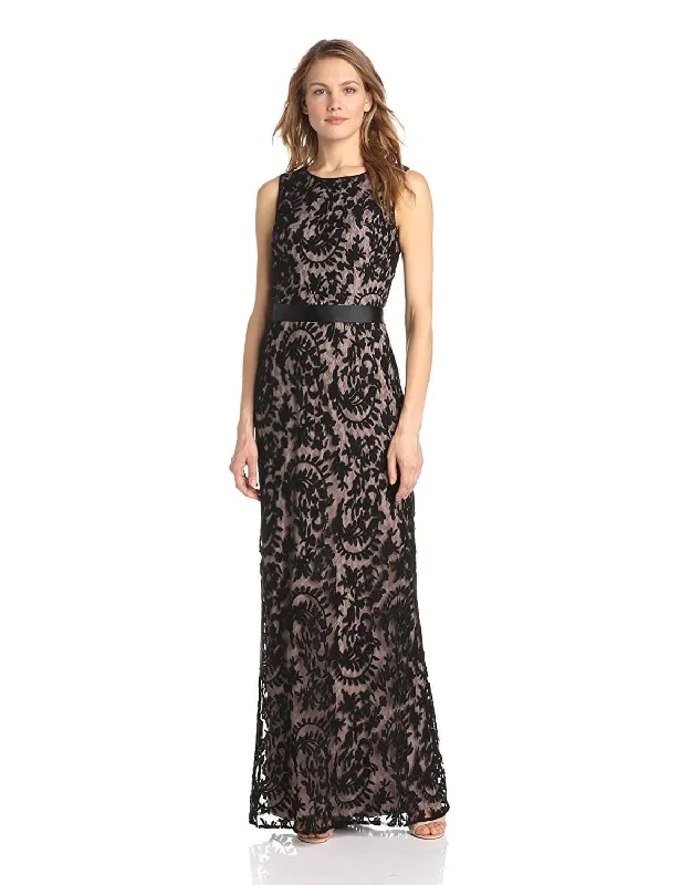 Exclusive Online Sale Adrianna Papell AP081883180 Long Formal Sleeveless Lace Dress