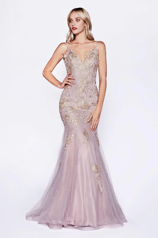 New Styles Just In Cinderella Divine S321 Prom Long Formal Lace Applique Mermaid Dress