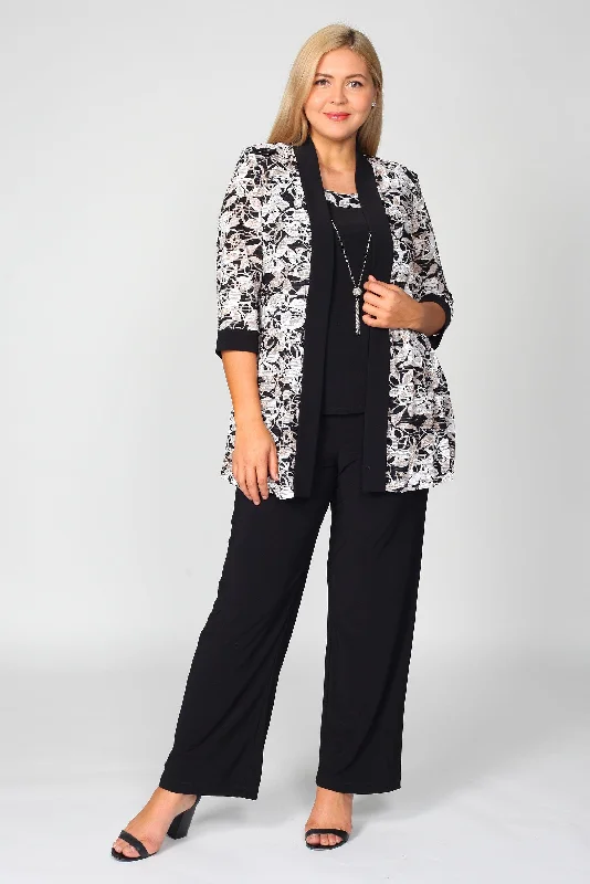 New Arrivals R&M Richards 5552 Long Floral Pant Set