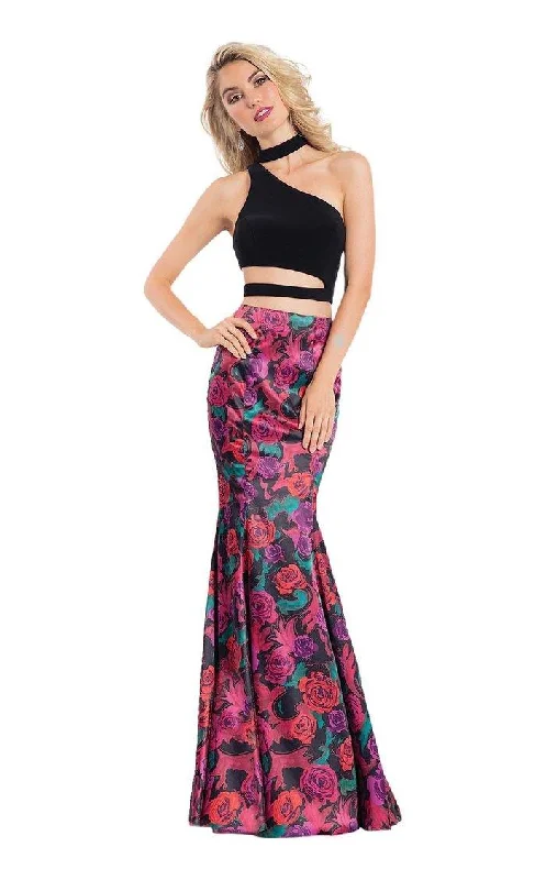 Big Sale Event Rachel Allan Prom Two Piece Floral Long Dress 6208