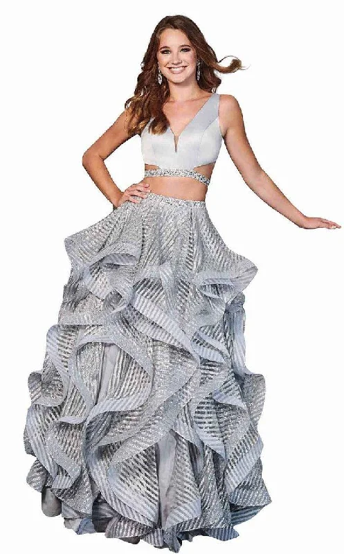 Trendy Threads Rachel Allan Prom Two Piece Long Ball Gown 6427