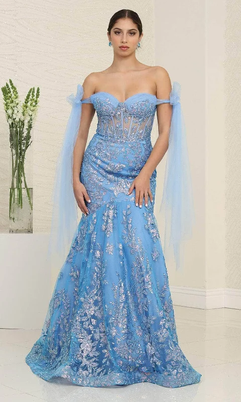 Casual Chic Clothing May Queen RQ8121 - Sequin Mermaid Evening Gown