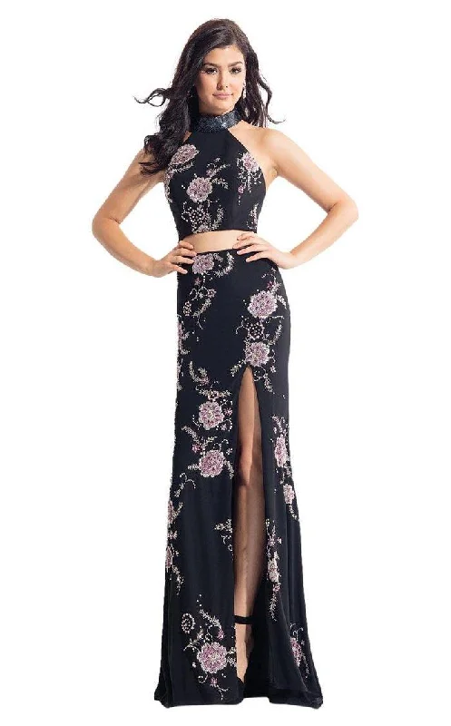 Clothes For Women Rachel Allan Prom Long Two Piece Floral Dress 6086