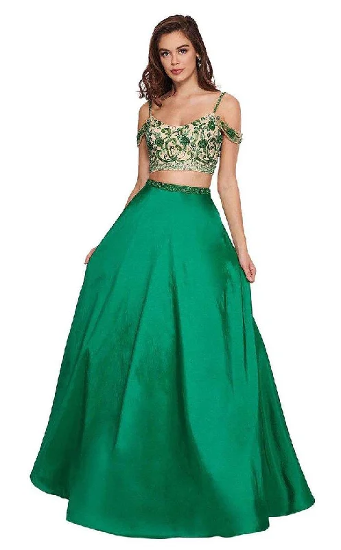 Chic Women’s Clothing for Date Nights Rachel Allan Long Two Piece Prom Ball Gown 6534