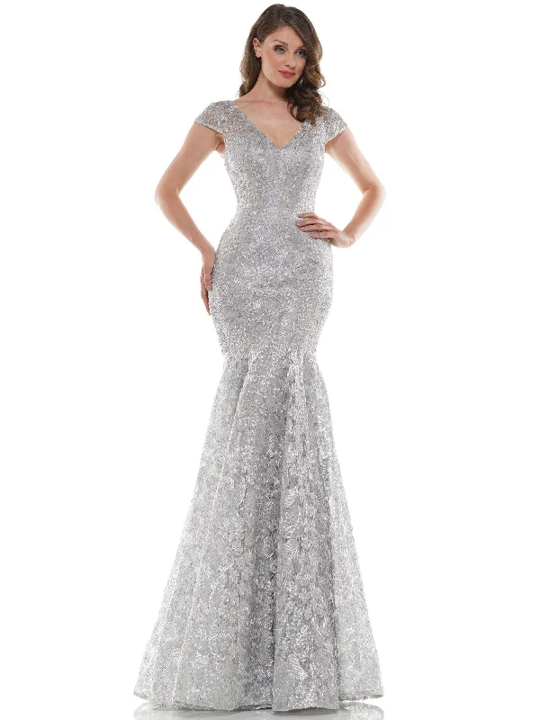 Chic Outfits Marsoni Long Formal Metallic Lace Mermaid Dress 212