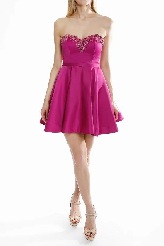 You'Ll Love Us Because Terani Couture 1822H7876 Strapless Short Dress