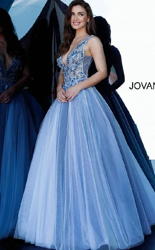 End Of Season Clearance Jovani 3110 Long Floral Embellished Prom Dress