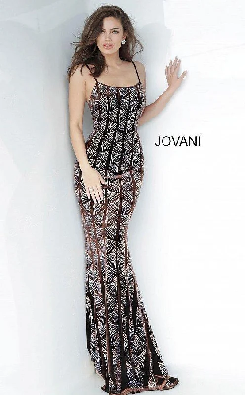 Unique Women’s Fashion Pieces Jovani 00993 Long Formal Velvet Dress