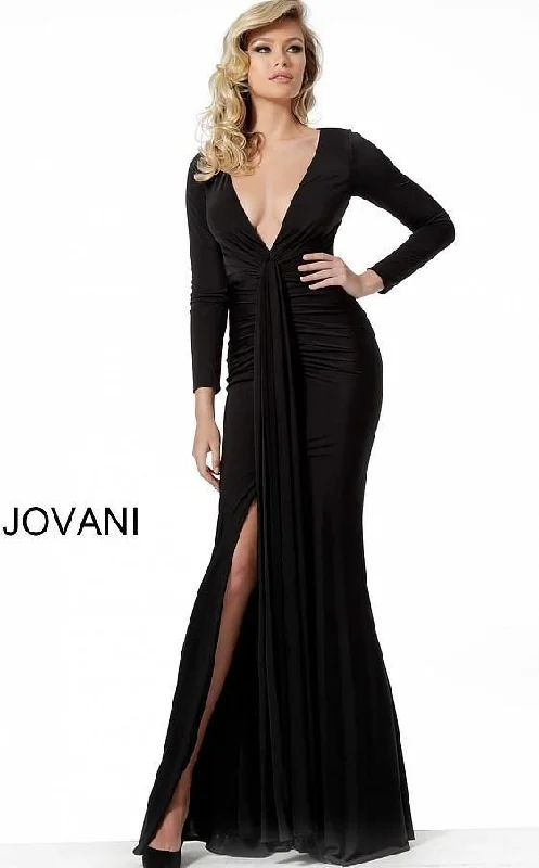 Get The Latest Trends Jovani 64983 Long Sleeve Formal Evening Dress