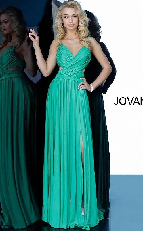 Trend Driven Wardrobe Jovani 68642 Spaghetti Straps Long Prom Dress