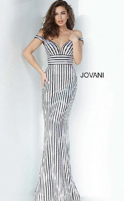 New Season Fashion Preview Jovani 4217 Long Off Shoulder Prom Dress