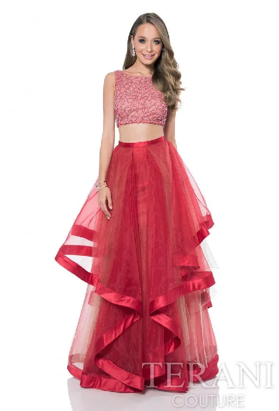 Huge Discounts This Week Terani Couture 1611P1369A Sexy Two Piece Prom Dress