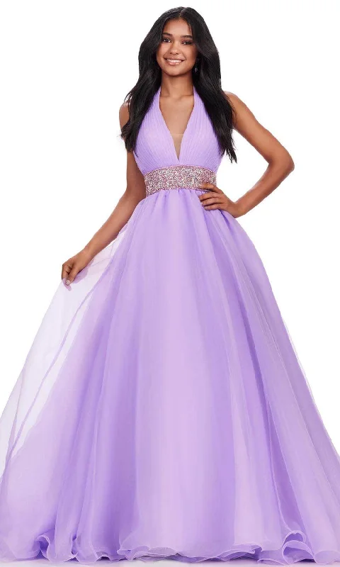 Big Discounts Ashley Lauren 11546 - V-Neck Sleeveless Ballgown