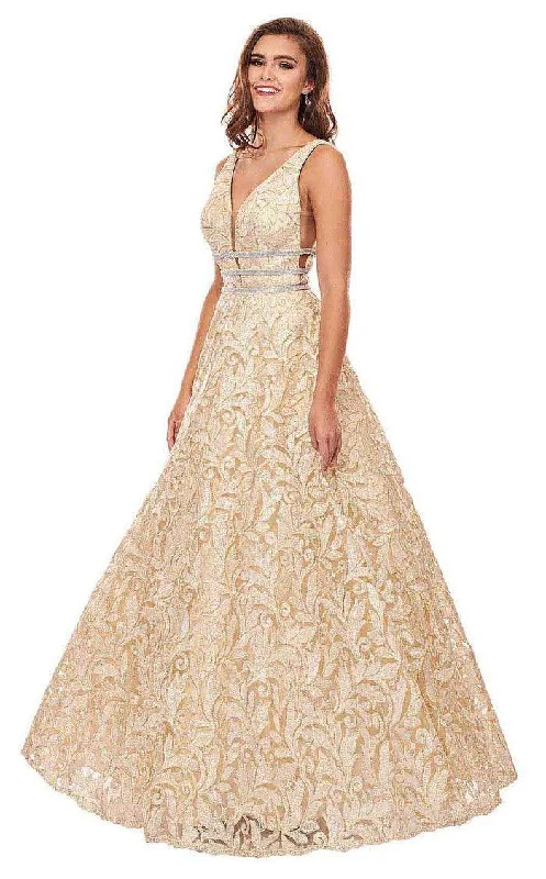 Trendy Aesthetics Rachel Allan Prom Long Sleeveless Ball Gown 6443