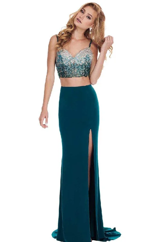 Flash Sale Online Rachel Allan Prom Long Two Piece Beaded Dress 6599