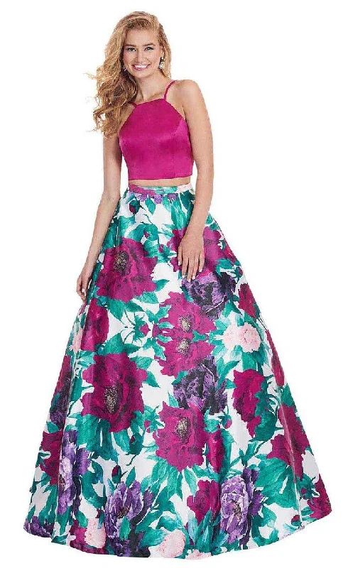 Best Deals Of The Season Rachel Allan Prom Long Two Piece Halter Dress 6438